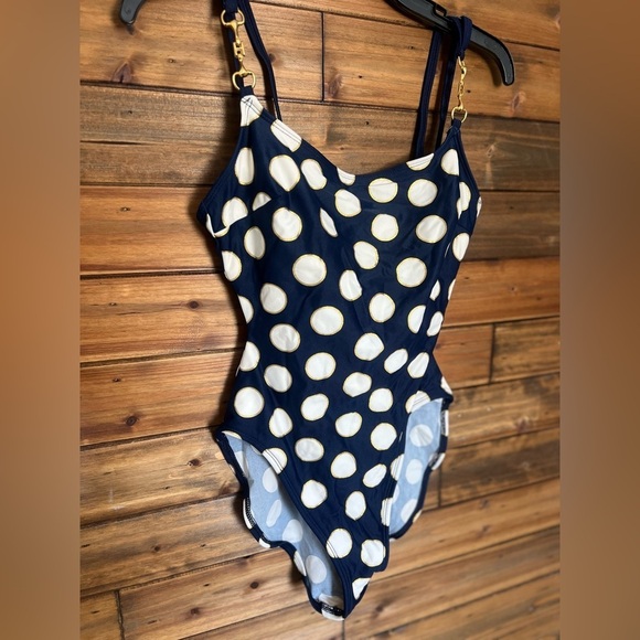 La Blanca vintage one piece swimsuit polka dot size 8 - Picture 2 of 11